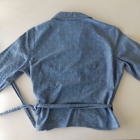 Chambray Wrap Top - Picture 4 of 8